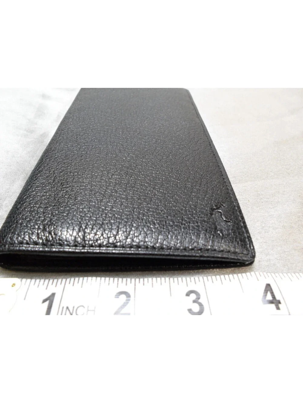 Polo Ralph Lauren Black Leather Bifold Long Wallet